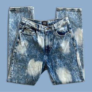 BDG Urban Outfitters Spotted Acid Wash Slim Straight Jeans